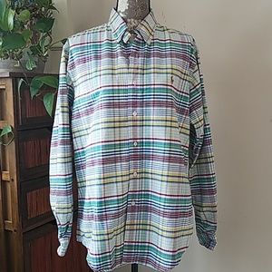 Mens Ralph Lauren button down plaid shirt Sz. L